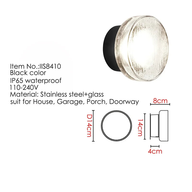 Doria Aluminum Outdoor Wall Light for Front Door – IP65