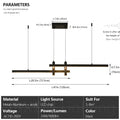 Kalix Arc Linear Metal Pendant Light – product view 7