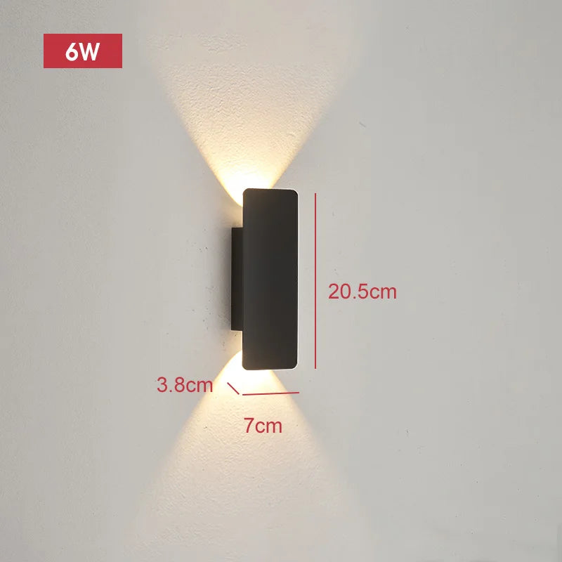 Caspian 18W Strip Outdoor Wall Light for Exterior Wall – Aluminum – detail view 9