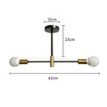 Metal Branch Chandelier – Nordic Modern LED for Hallway & Entryway, Restaurant & Café | Alora Glow by Evenlyr