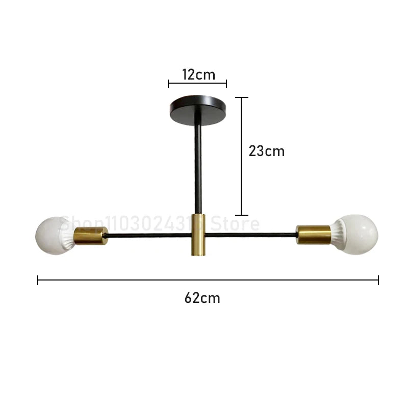 Metal Branch Chandelier – Nordic Modern LED for Hallway & Entryway, Restaurant & Café | Alora Glow by Evenlyr