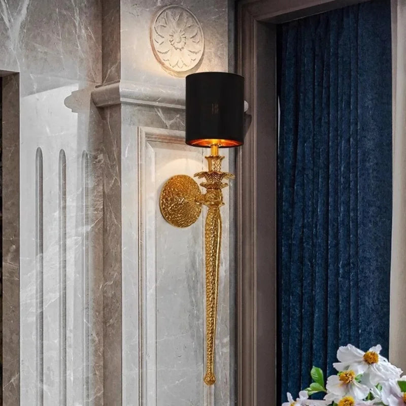 Copper Wall Sconce – European Classic for Bedroom, Living Room, Hallway | Celine Beam by Evenlyr