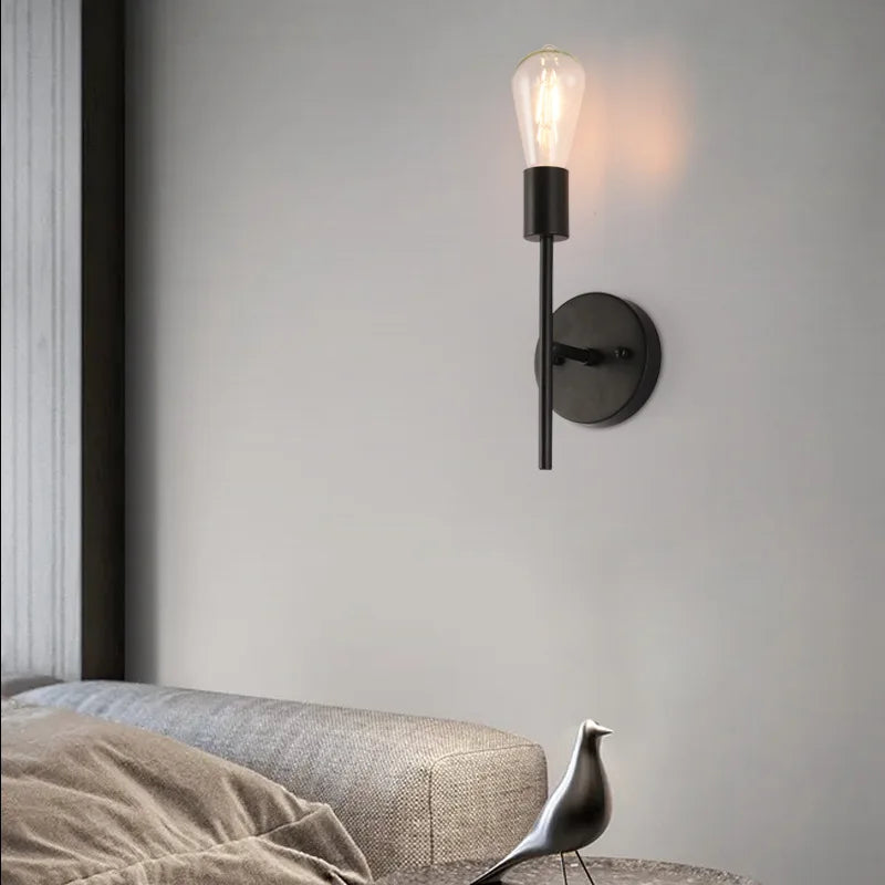 Metal Wall Sconce – Minimalist LED for Bathroom, Bedroom & Bedside, Hallway & Entryway | Amaya Arc by Evenlyr