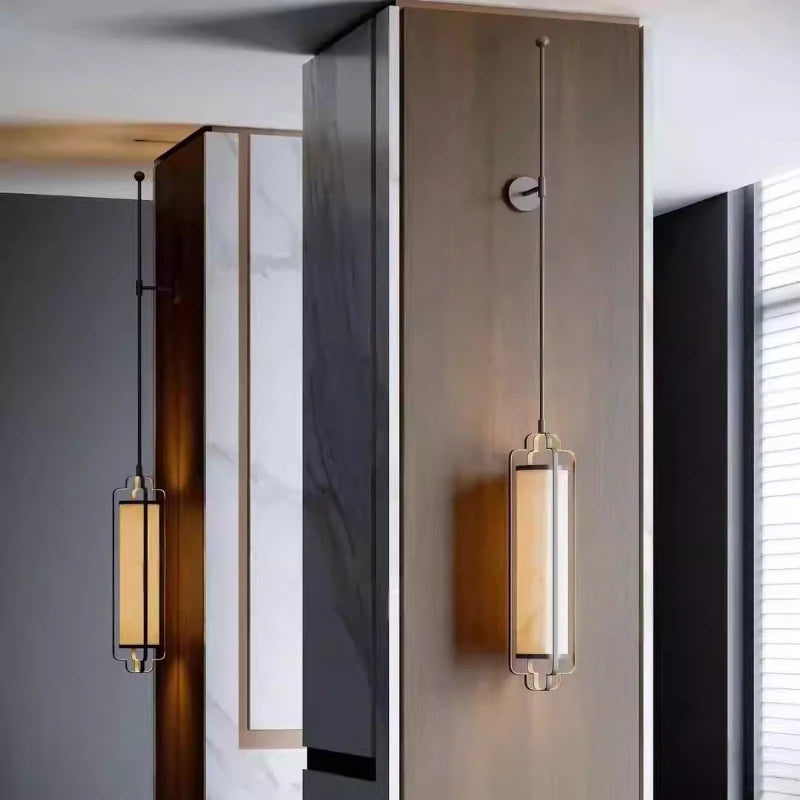 Alaric Arc Sculptural Marble-Look Wall Sconce – Modern Marble-Look Sculptural Wall Sconces for Hotel