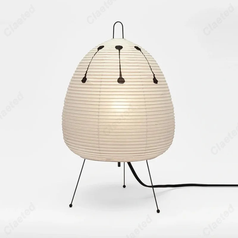 Rice Paper Floor Lamp – Vintage Modern for Living Room, Bedroom, Reading Corner | Solenne Cascade by Evenlyr