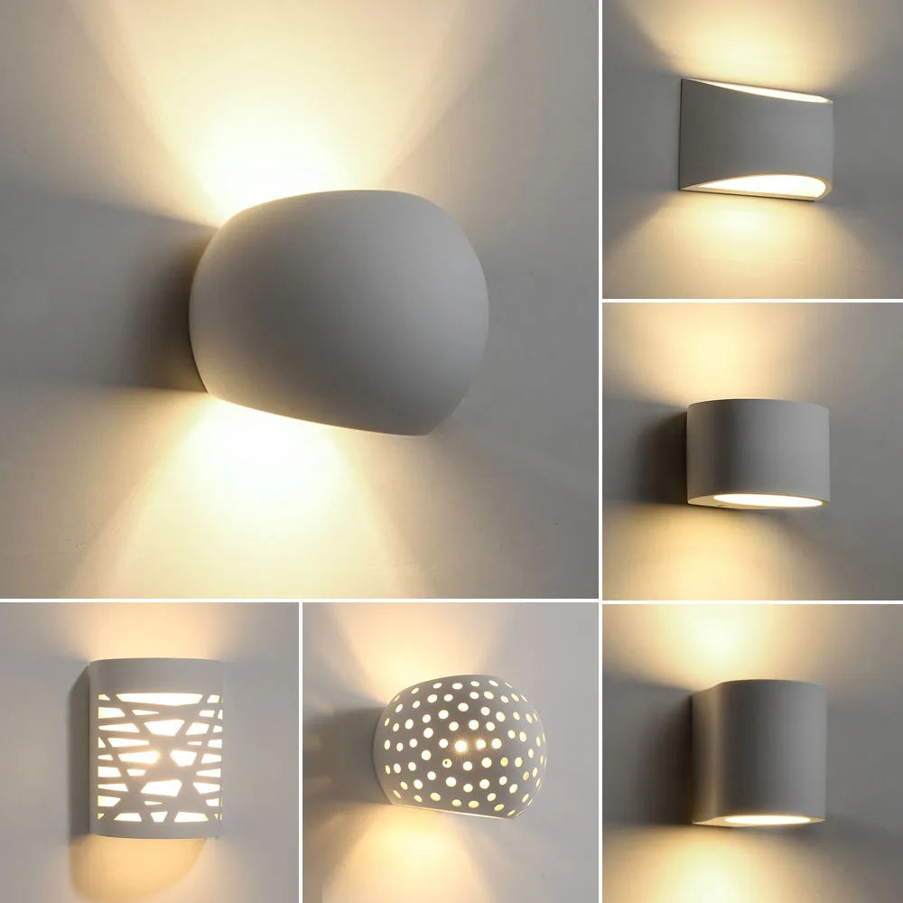 Plaster Wall Sconce – Modern Minimalist for Bedroom, Living Room, Bathroom | Elaris Beam by Evenlyr
