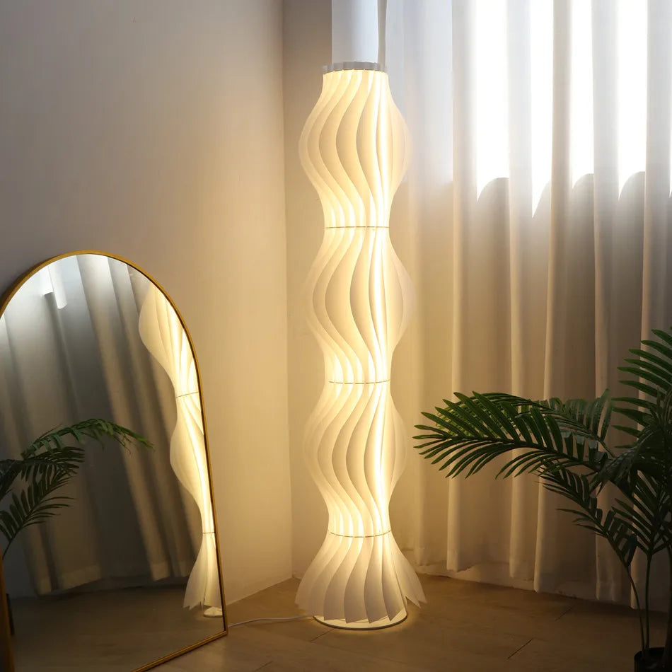 Iris Fold Aluminum Floor Lamp – Dimmable – product detail 2