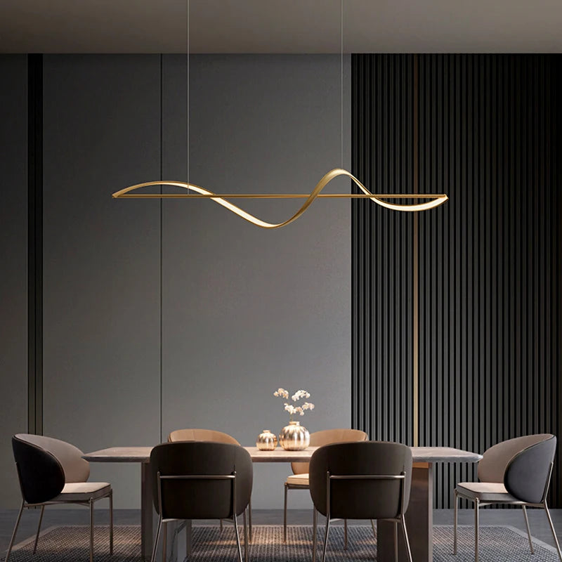 Metal Chandelier – Nordic LED for Bedroom & Bedside, Dining Room & Kitchen | Virelle Orbit by Evenlyr