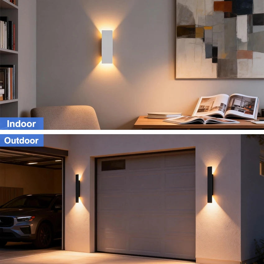 Juniper 18W Up & Down Outdoor Wall Light for Porch – IP65 – detail view 4