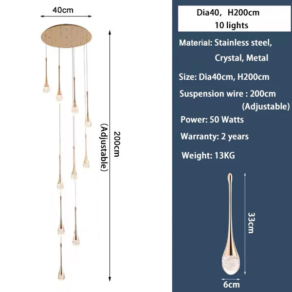 Delia Halo Crystal Chandelier – product view 11