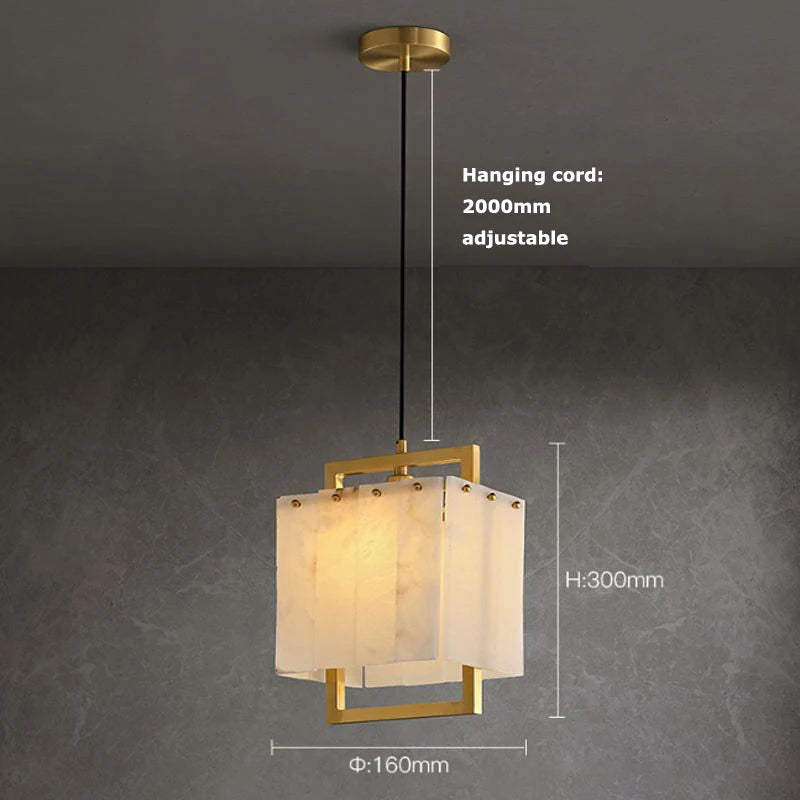 Galen Arc Marble Pendant Light – product view 12