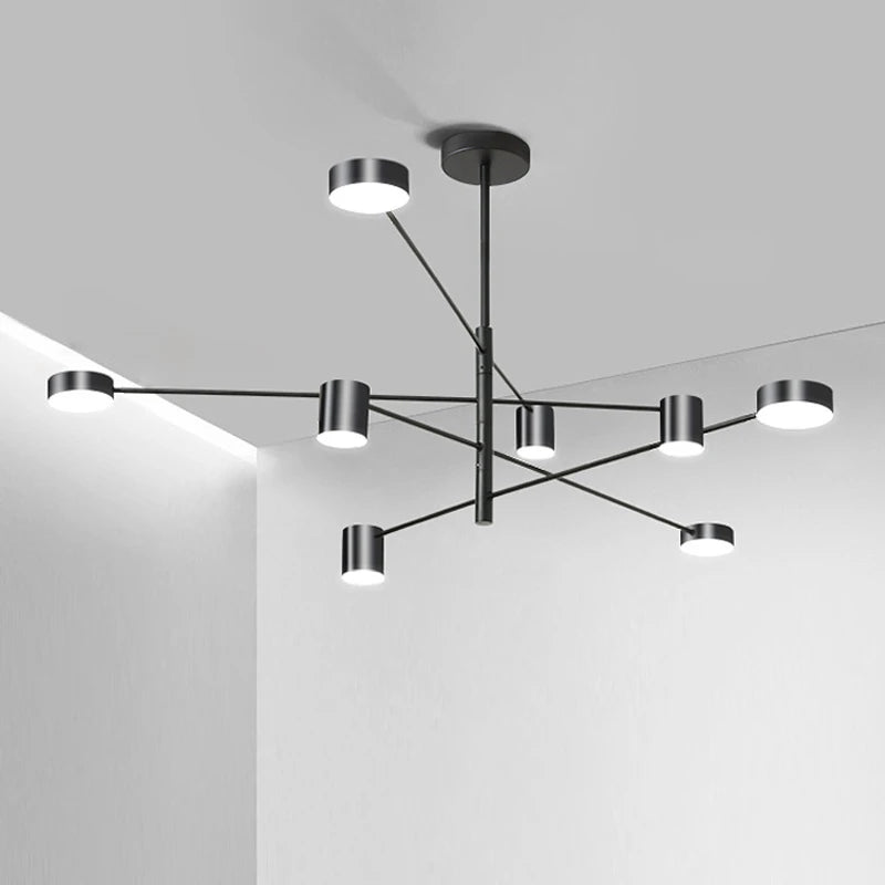Metal Chandelier – Modern LED for Bedroom & Bedside, Living Room, Restaurant & Café | Alora Line by Evenlyr