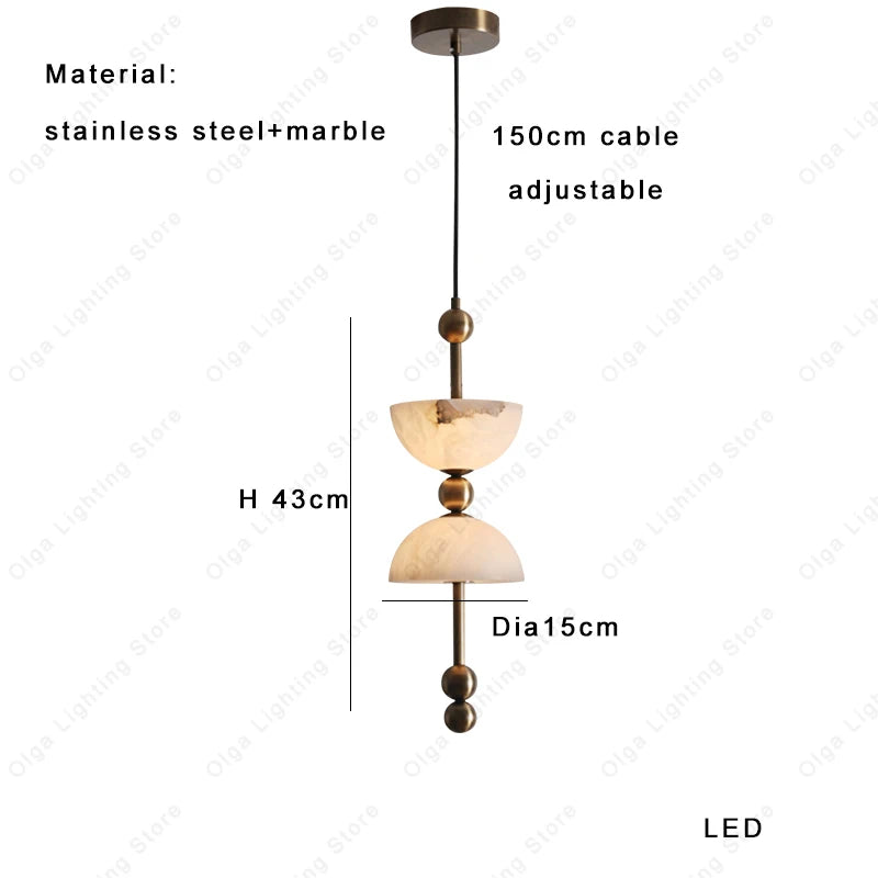 Tala Stone Natural Marble Wall Sconce – Dimmable – product detail 7