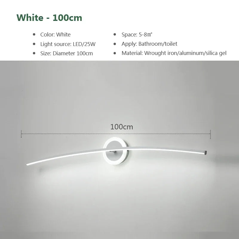 Metal Wall Sconce – Modern LED for Bathroom, Bedroom & Bedside, Living Room | Selene Orbit by Evenlyr