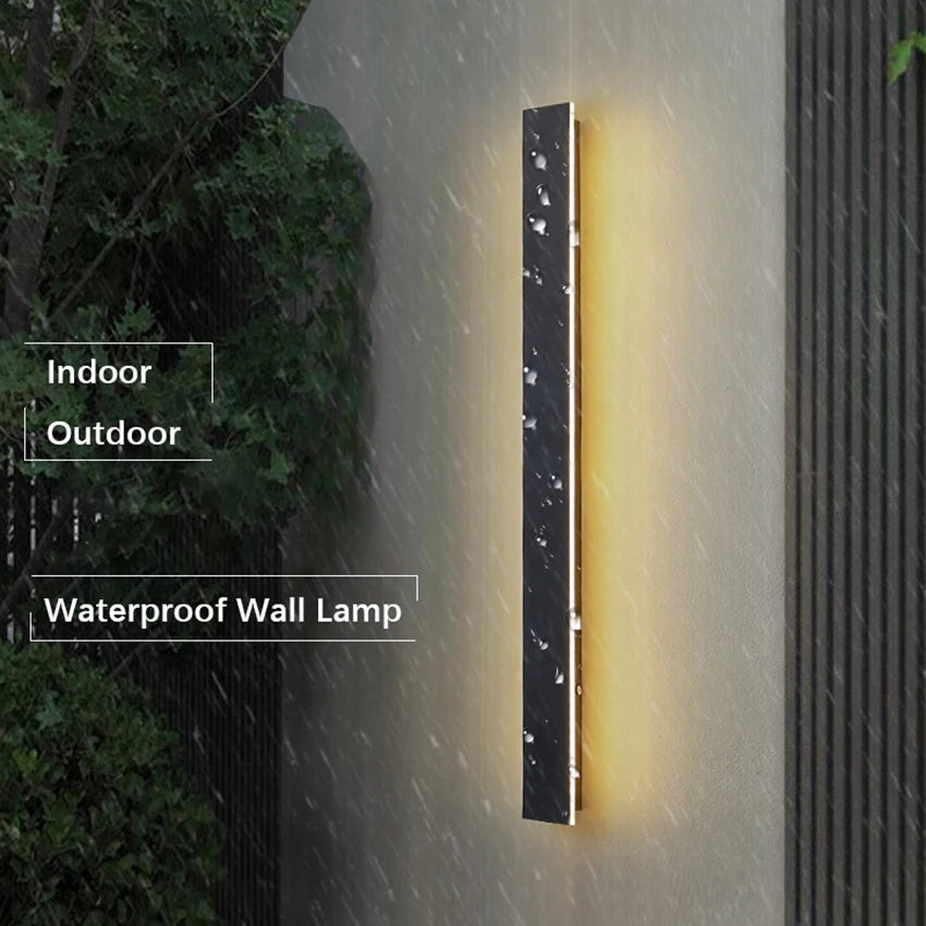 Ravena Aluminum Linear Outdoor Wall Light for Garden Wall – IP65 – detail view 2