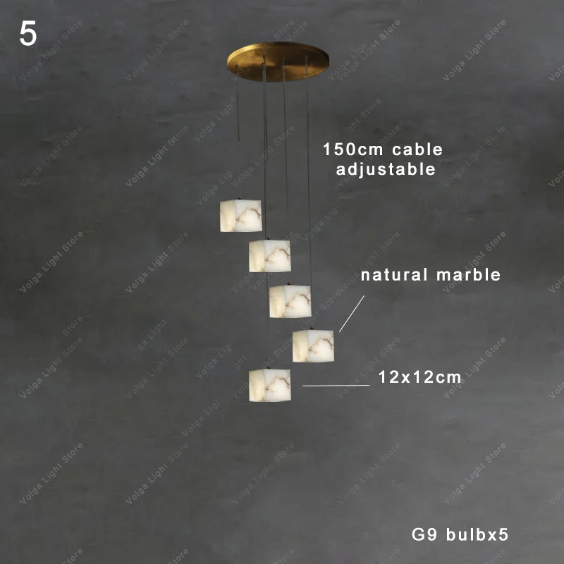 Wren Halo Alabaster Pendant Light – product view 19