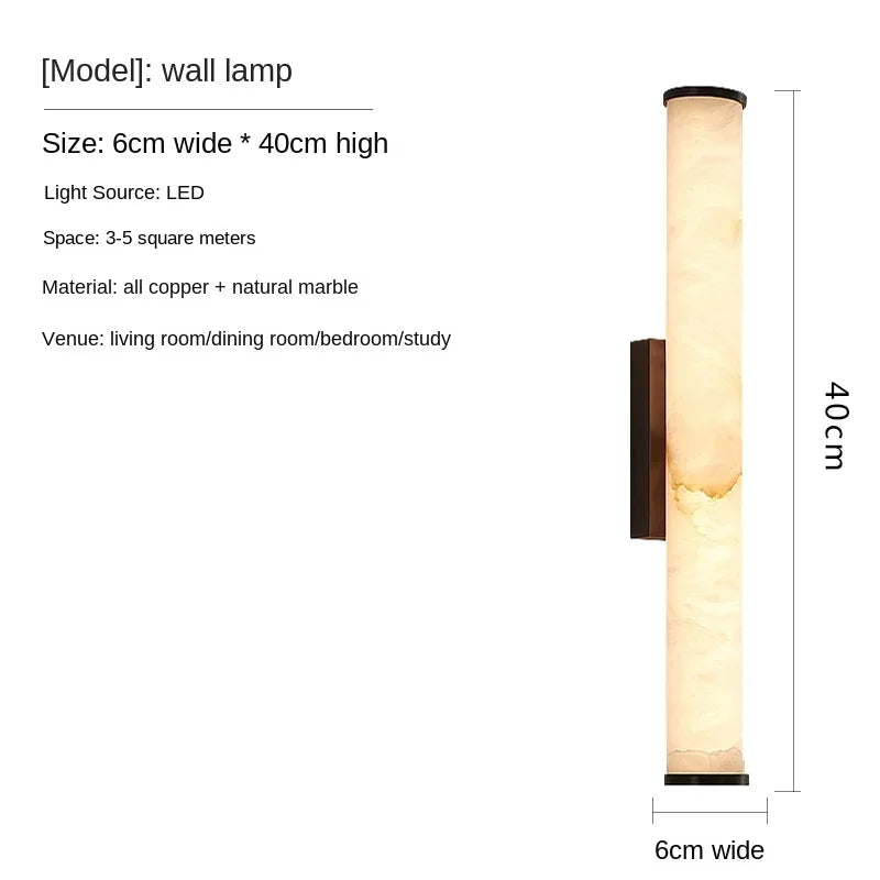 Marble & Copper Wall Sconce – Modern LED for Bathroom, Hotel & Hospitality | Evania Arc by Evenlyr