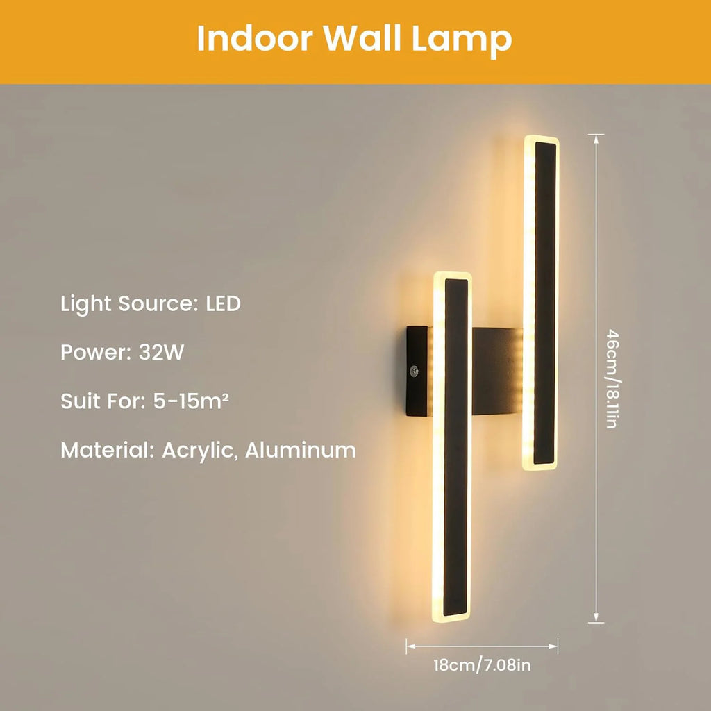 Alba Trace Aluminum Wall Sconce – Modern – product detail 2