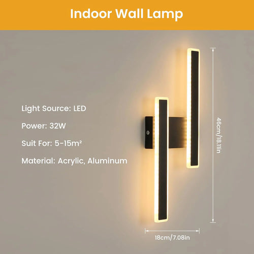 Alba Trace Aluminum Wall Sconce – Modern – product detail 2