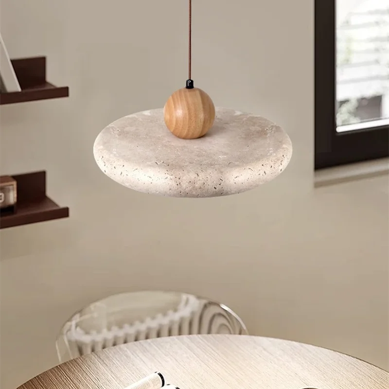 Amaris Veil Travertine Pendant Light – product view 5
