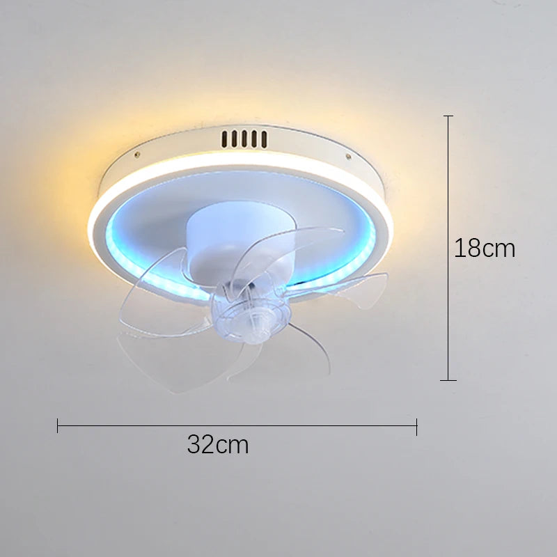 Belluno RGB Dimmable Ceiling Fan Light for Bedroom – Remote Control – detail view 7