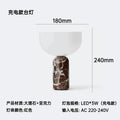 Marble Table Lamp – Art Deco for Bedside, Desk & Office, Restaurant Table | Halcyon Column by Evenlyr