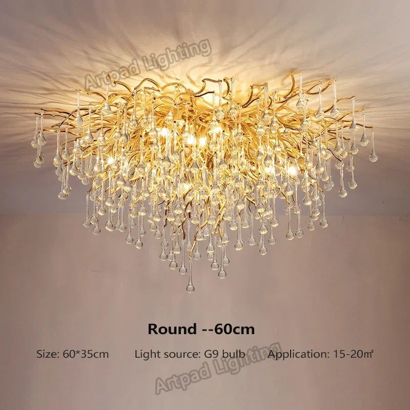 Maelis Contour Branch Crystal Chandelier – product view 9