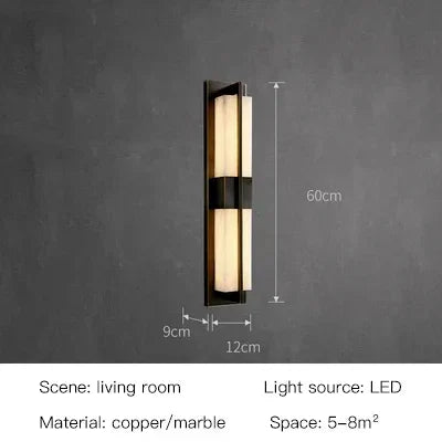 Fiore Veil Marble Wall Sconce – product view 8