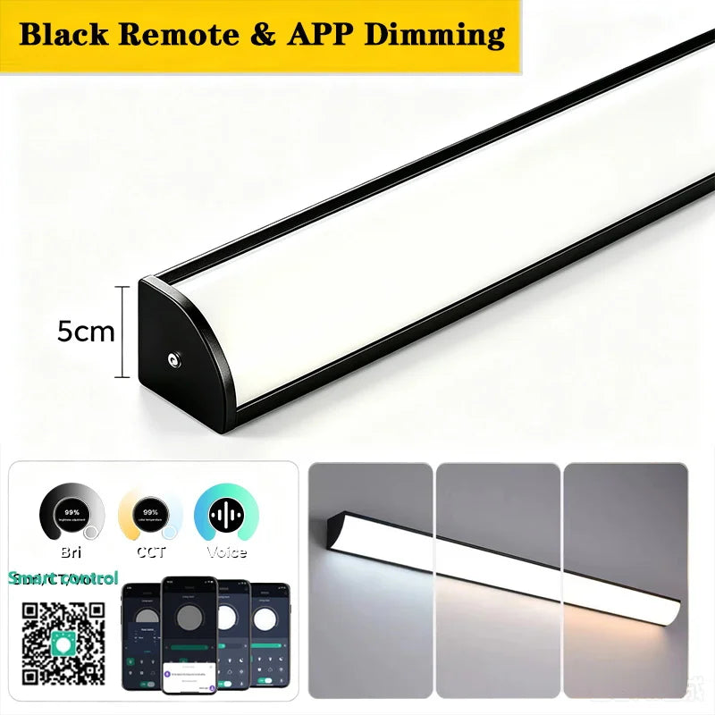 Palermo IP65 Linear Outdoor Wall Light for Exterior Wall – App Control – detail view 8