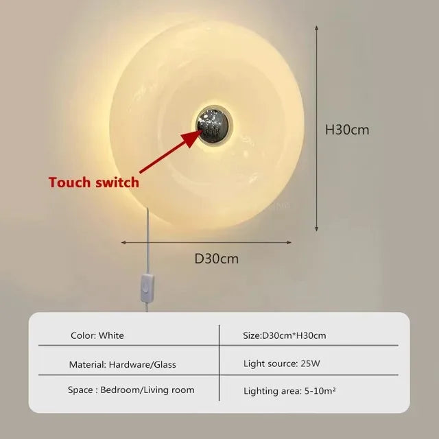 Roselle Veil Glass Wall Sconce – product view 8