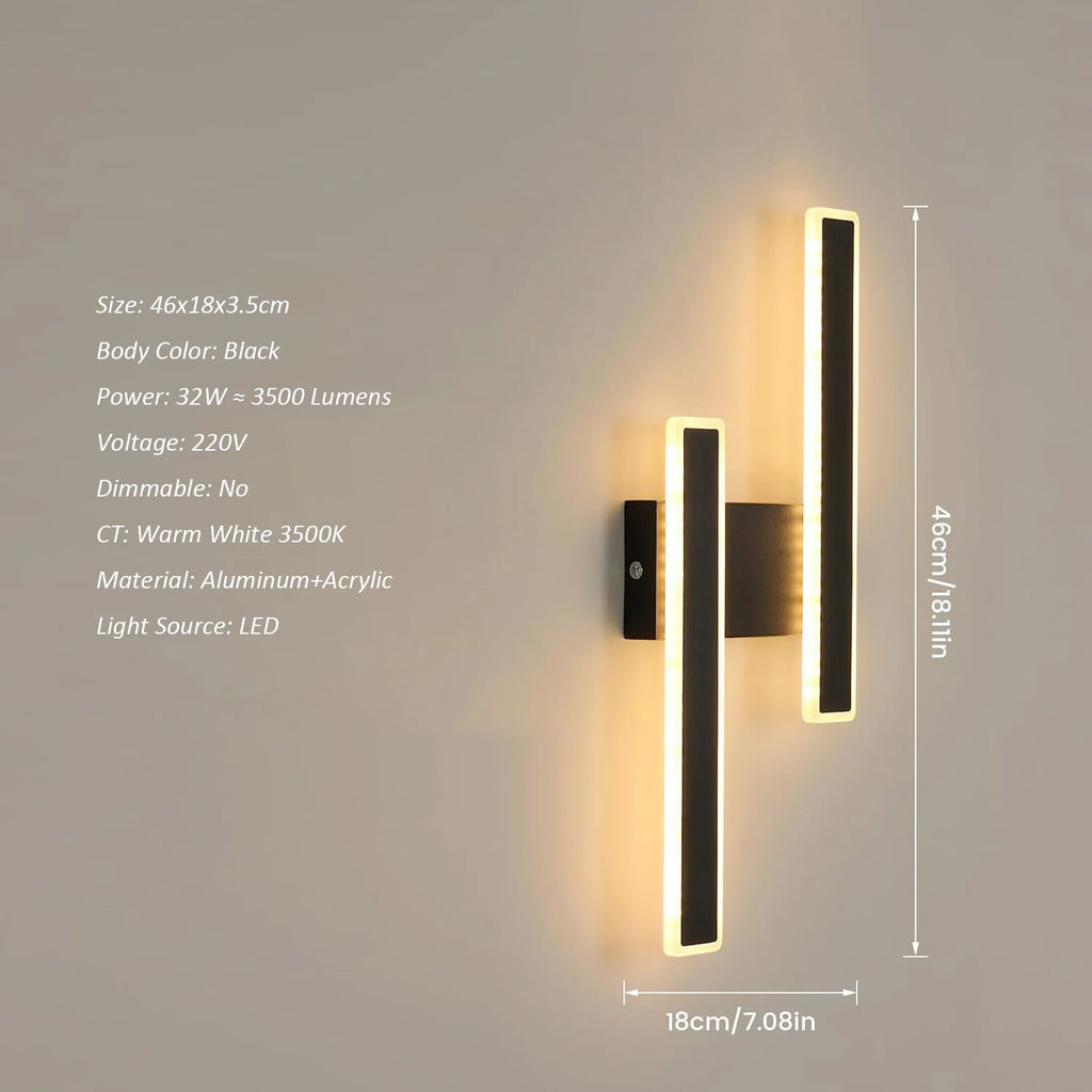 Alba Trace Aluminum Wall Sconce – Modern – product detail 7