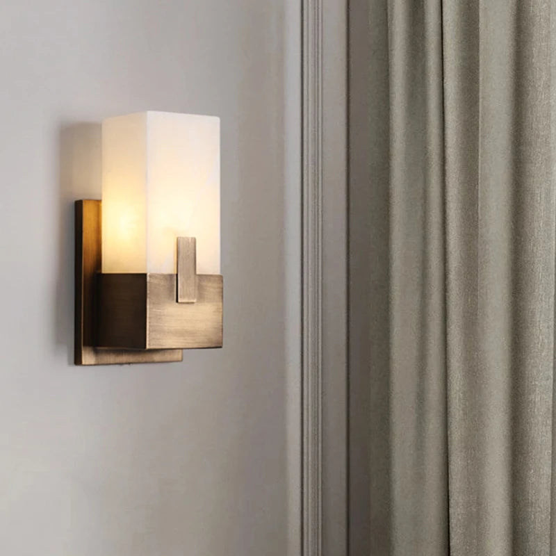 Livia Muse Natural Marble Wall Sconce – Dimmable – product detail 3