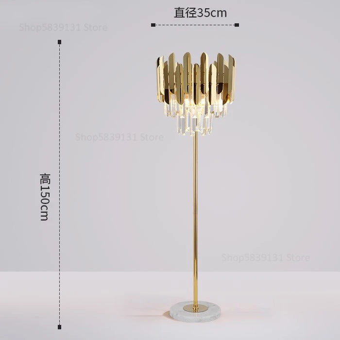 Lune Crown Glass Floor Lamp – Nordic – product detail 10