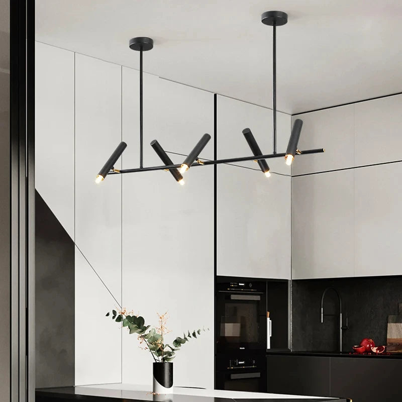 Metal Chandelier – Modern LED for Living Room, Dining Room & Kitchen | Seren Frame by Evenlyr
