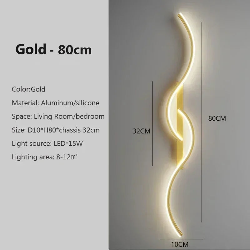 Metal Linear Wall Sconce – Minimalist Modern LED Linear for Bedroom & Bedside, Living Room | Elara Crest by Evenlyr
