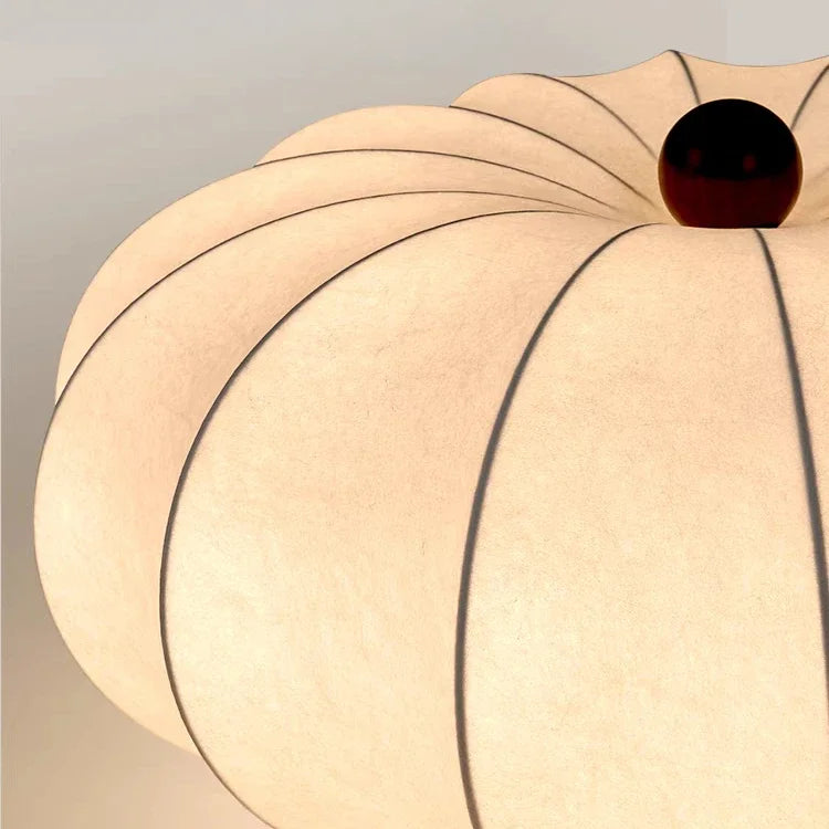 Fabric Flush Mount Ceiling Light – Wabi-Sabi Japanese for Bedroom & Bedside, Living Room | Elowen Arc by Evenlyr