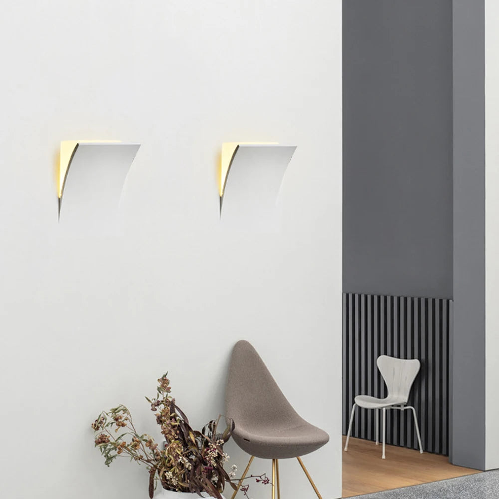Elara Fully Recessed Gypsum Bedside Wall Light – Minimalist