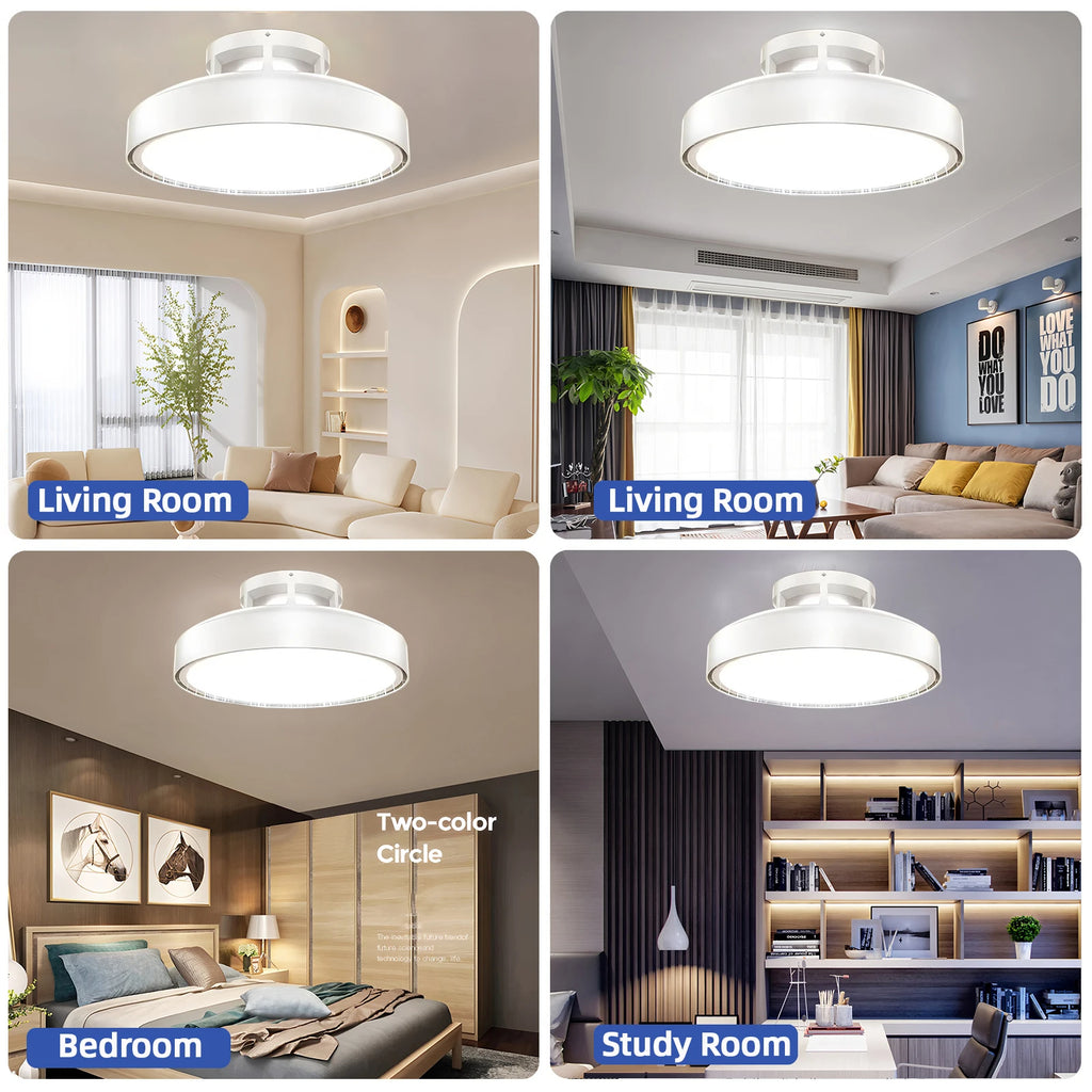 Kensley Bladeless Dimmable Ceiling Fan Light – Remote Control