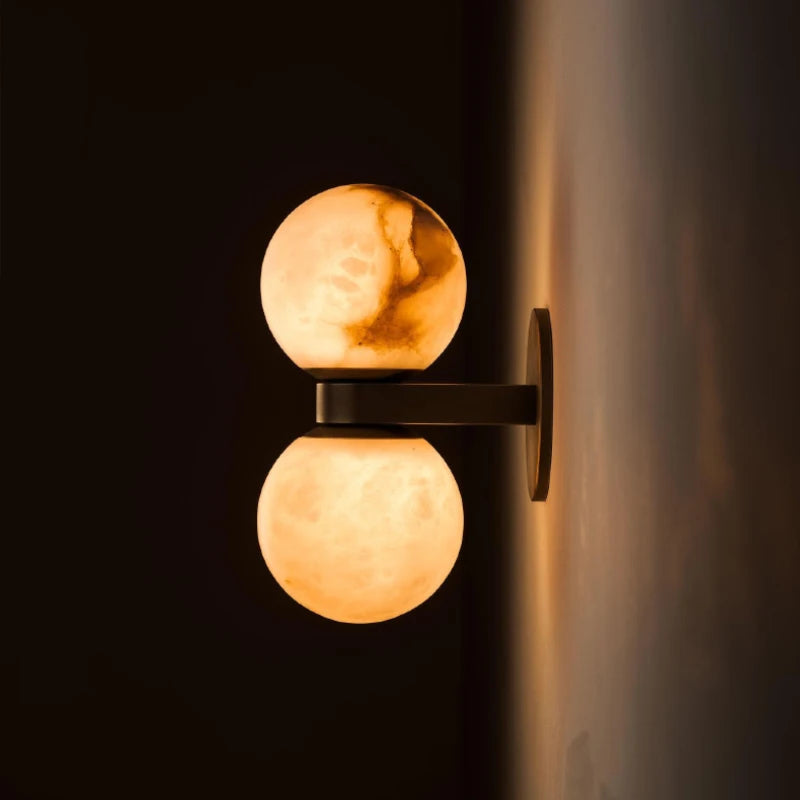 Brisa Veil Alabaster Wall Sconce – product view 3