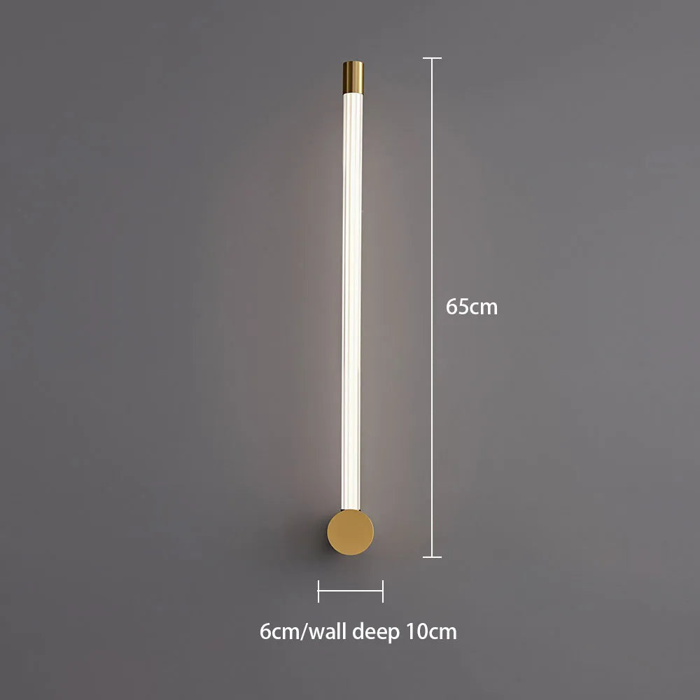 Brass & Acrylic Linear LED Bathroom Vanity & Mirror Light – Modern LED Linear for Bathroom | Elara Glow by Evenlyr