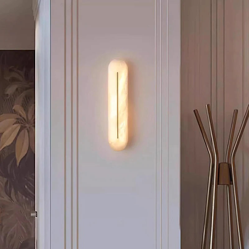 Thea Aura Natural Marble Wall Sconce – Dimmable – product detail 3