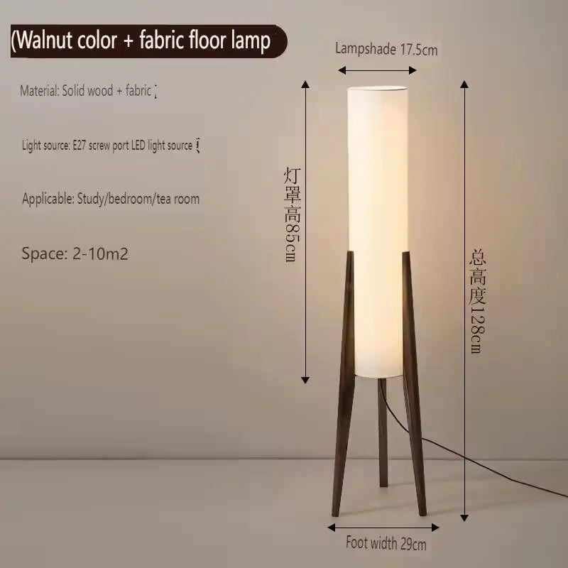 Solis Facet Bamboo and Wood Floor Lamp – Dimmable – product detail 7