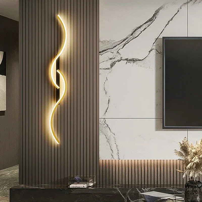 Cora Sculpt Aluminum Wall Sconce – Dimmable – product detail 5