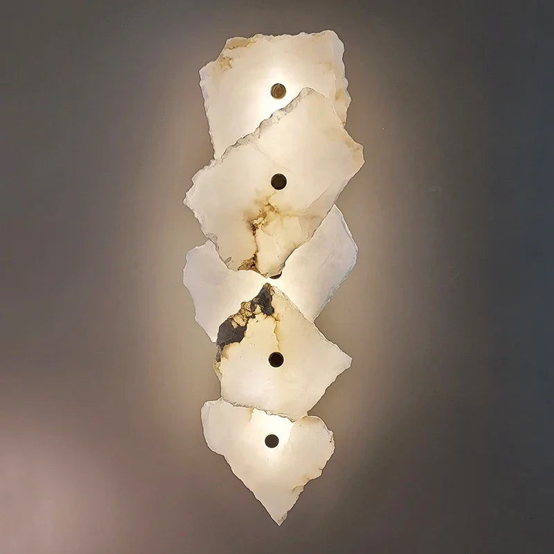 Marble Wall Sconce – Modern Minimalist Smart LED for Bedroom, Living Room, Bathroom | Mirelle Beam by Evenlyr