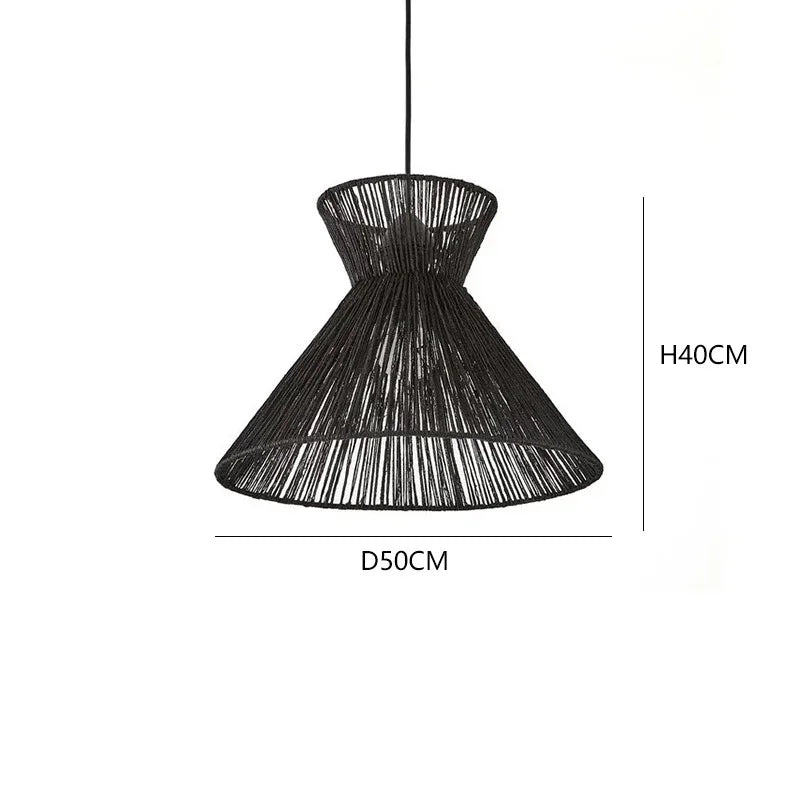 Modern Rattan Pendant Light – detail view 10