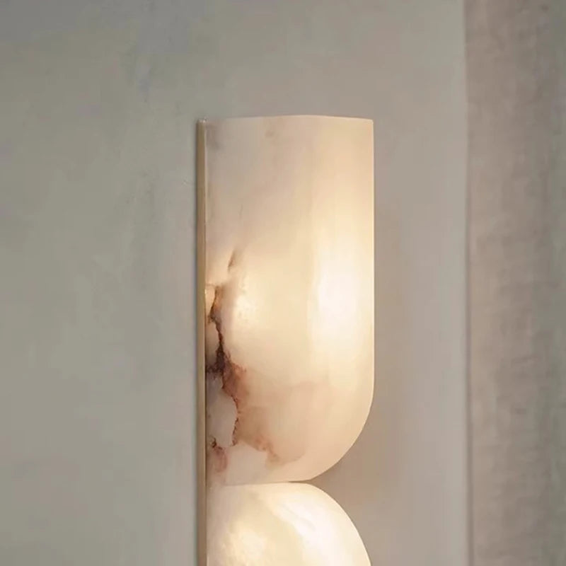 Helian Veil Alabaster Wall Sconce – product view 4