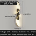 Eira Cascade Aluminum Wall Sconce – Minimalist – product detail 7