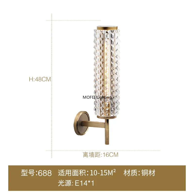 Caelia Veil Copper Wall Sconce – product view 6