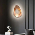 Marble & Copper Wall Sconce – Modern Minimalist for Bedroom, Living Room, Hotel | Solenne Beam by Evenlyr