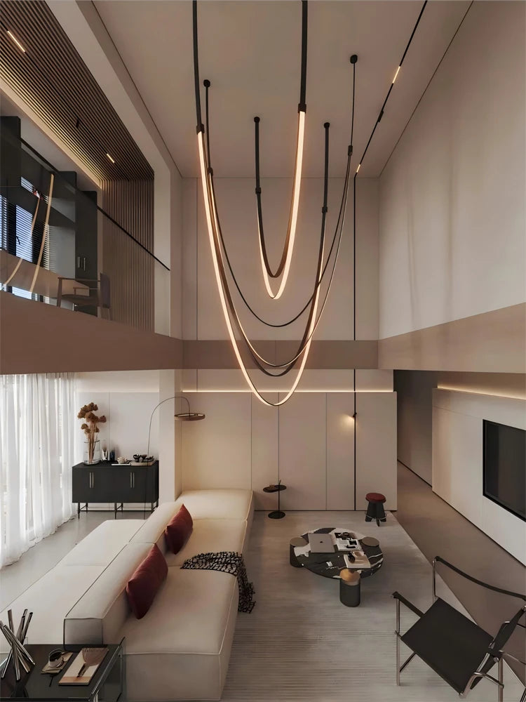 Lunet Arc Dimmable Metal Pendant Light – Modern Metal Dimmable Pendant Lights